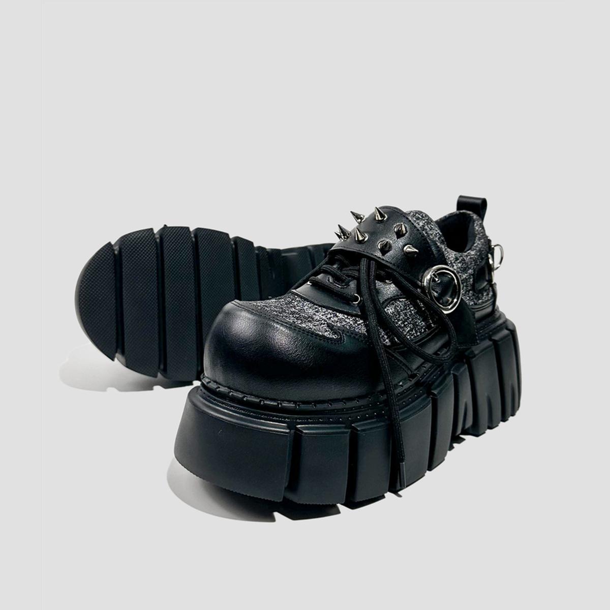 Chunky Dual-Tone Platform Sneakers