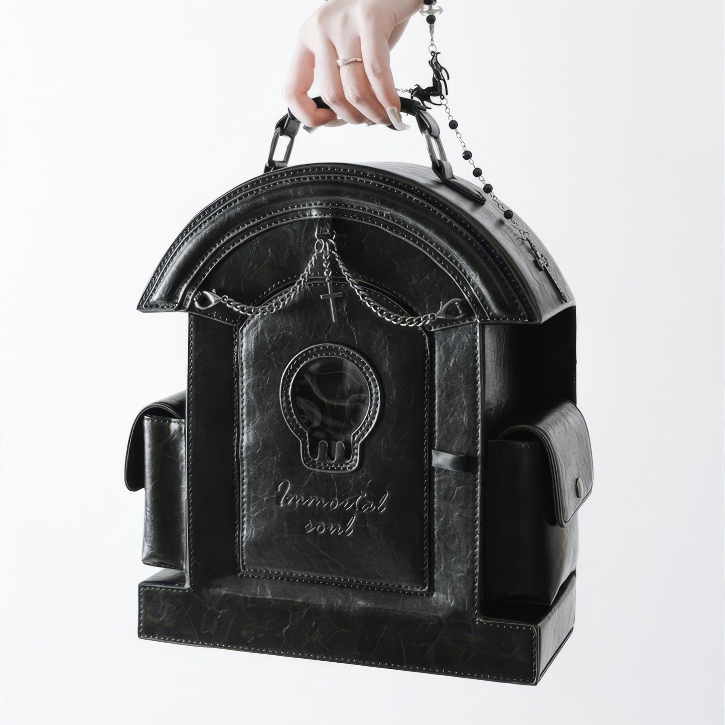 Grave Arch Structured Leather Bag