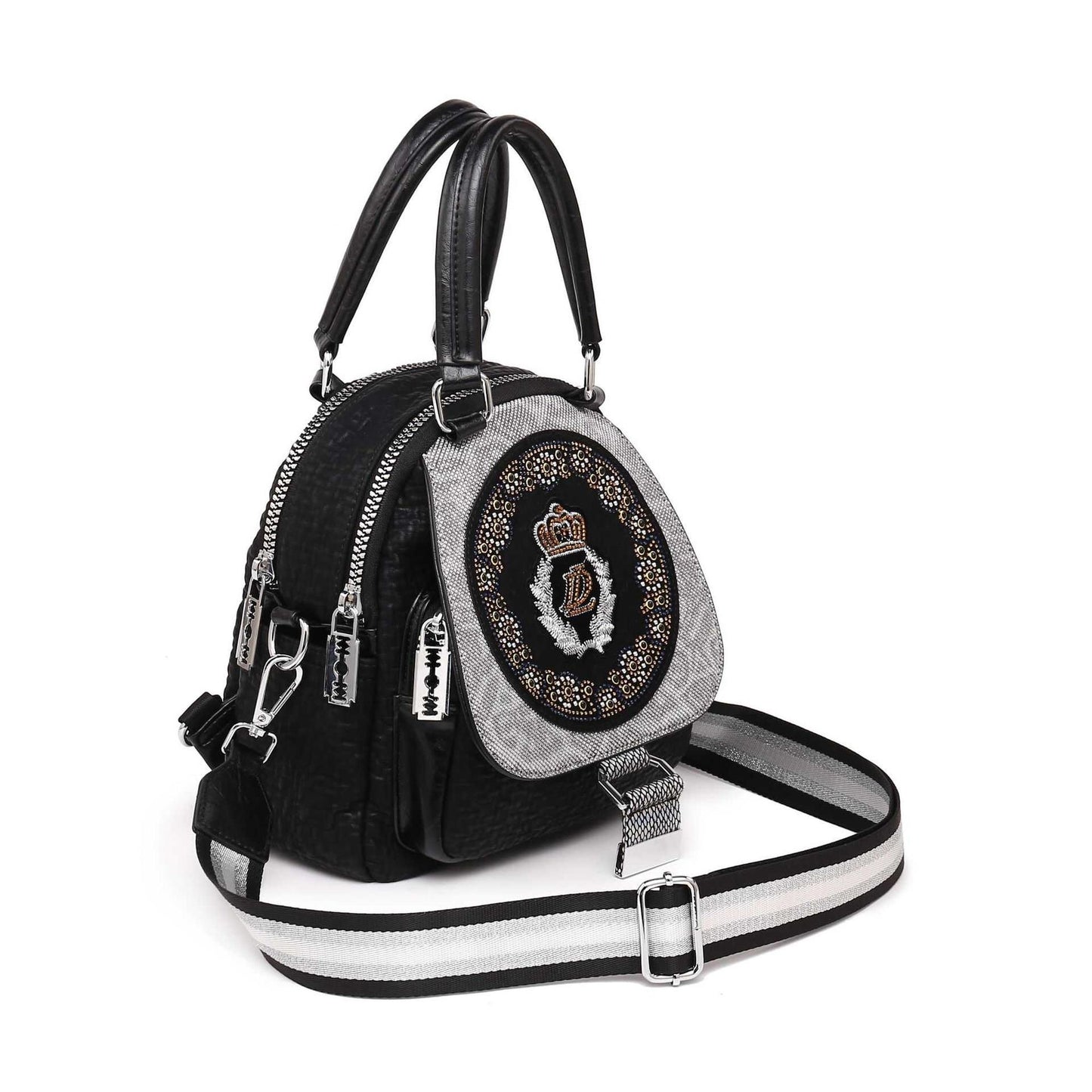 Emblem Patch Contrast Mini Backpack