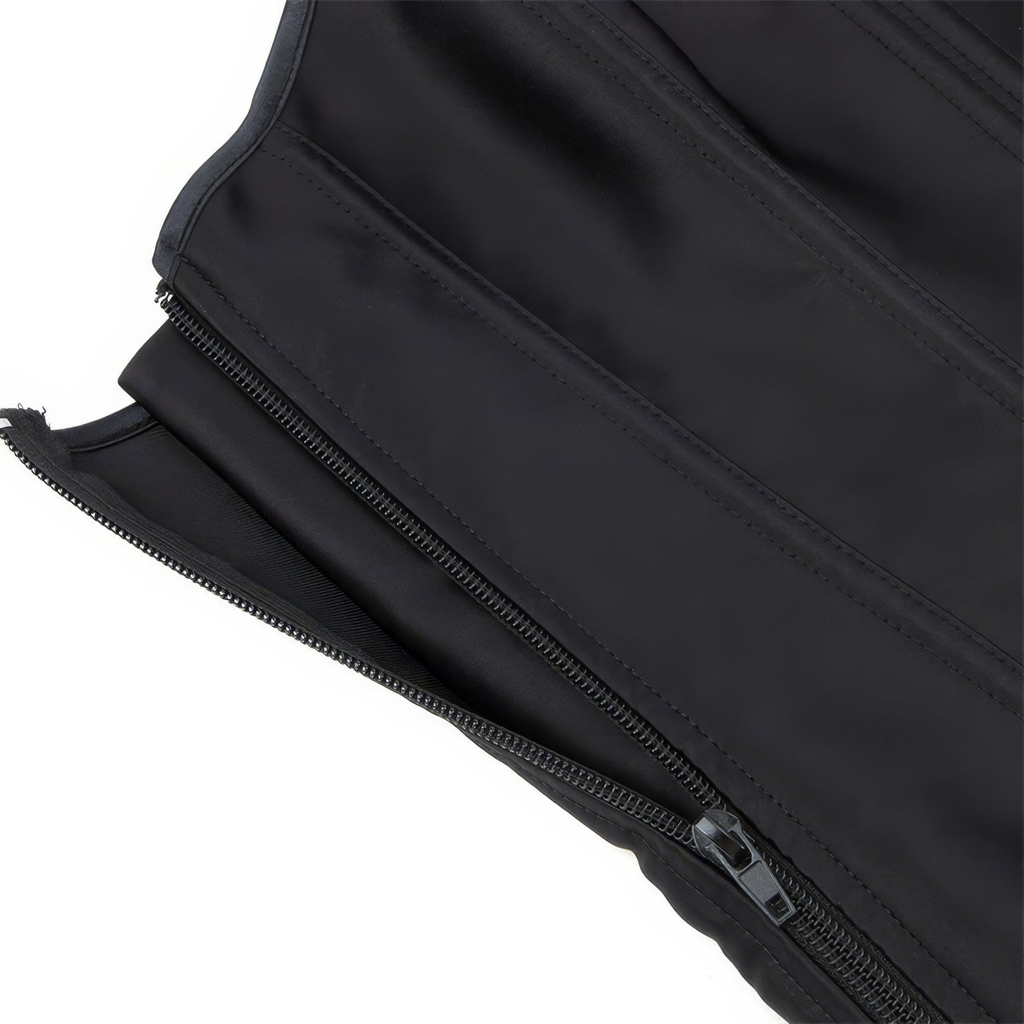 Satin Zip-Up Waist Corset Top