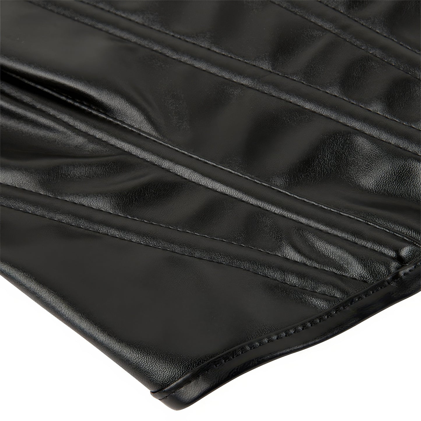 Faux Leather Structured Corset Top