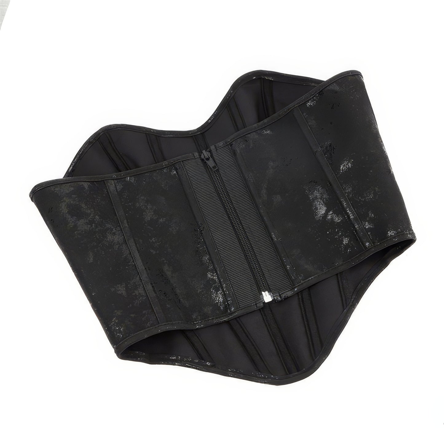 Velvet Zip-Up Structured Corset Top