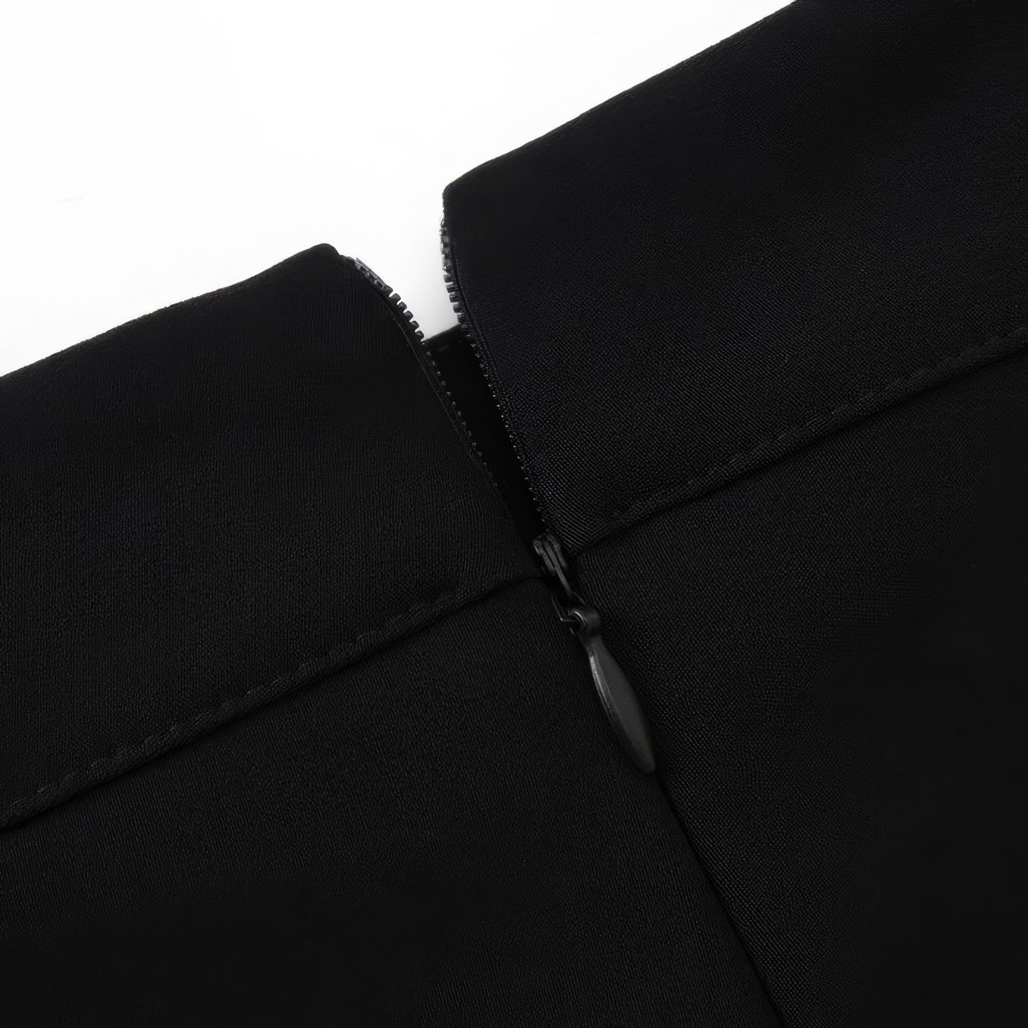 Minimalist High-Waist Black Shorts