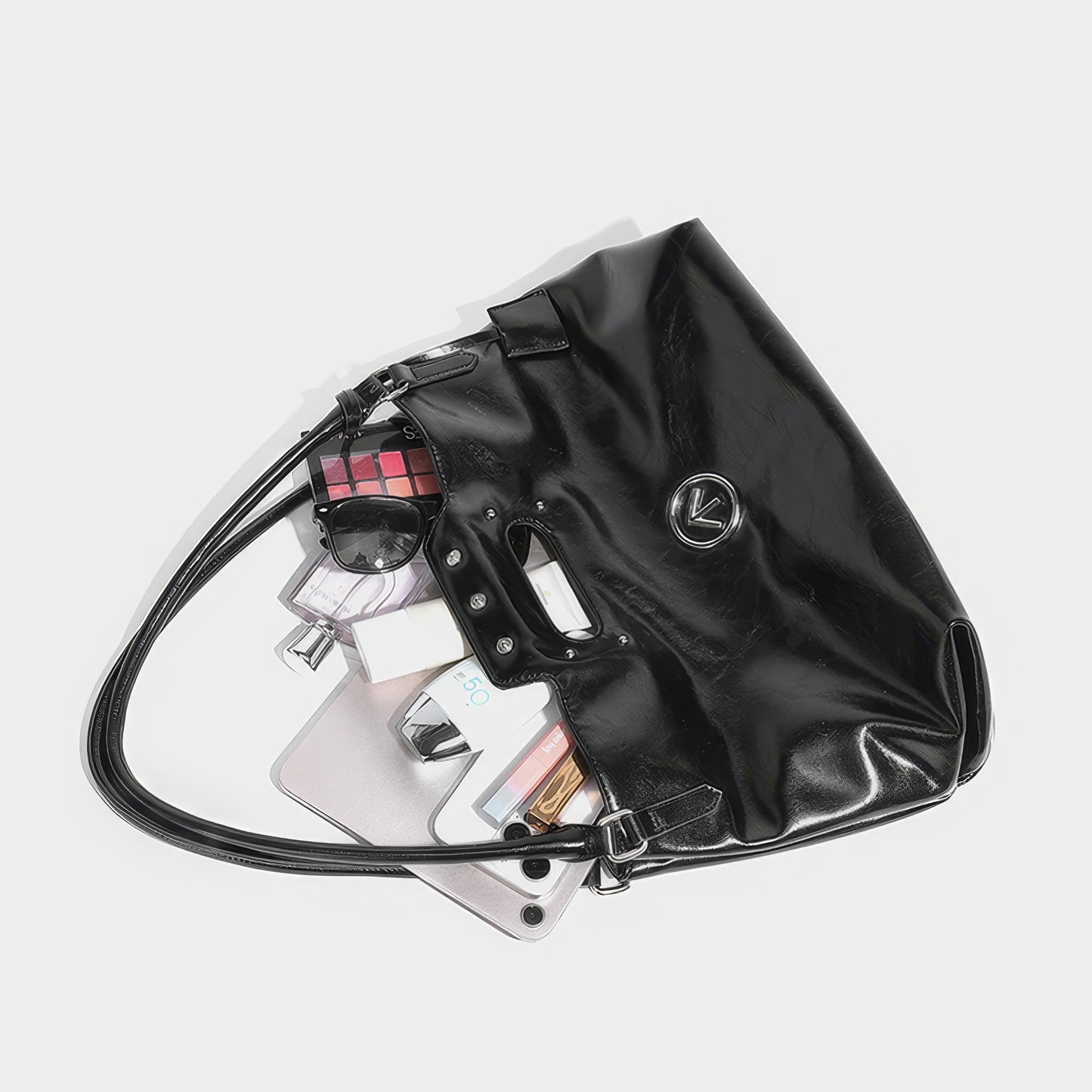 Glossy Dual Handle Cutout Tote Bag