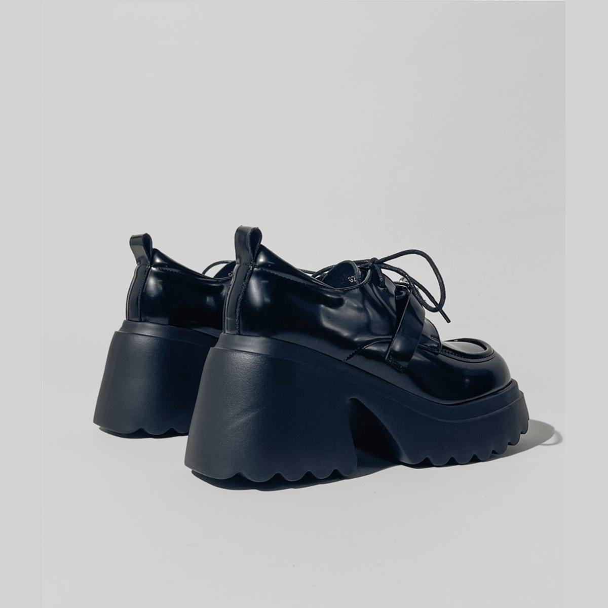 Metal Accent Chunky Platform Loafers