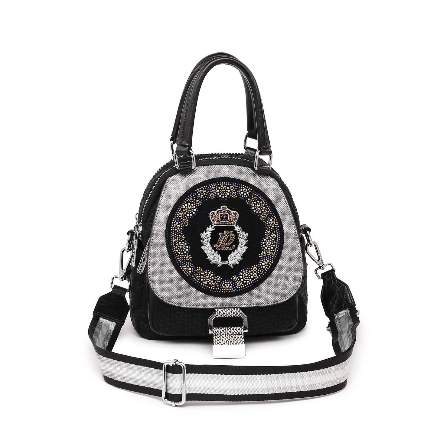 Emblem Patch Contrast Mini Backpack