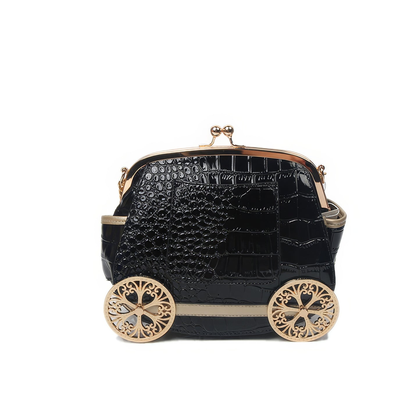 Carriage Embossed Croc Mini Bag