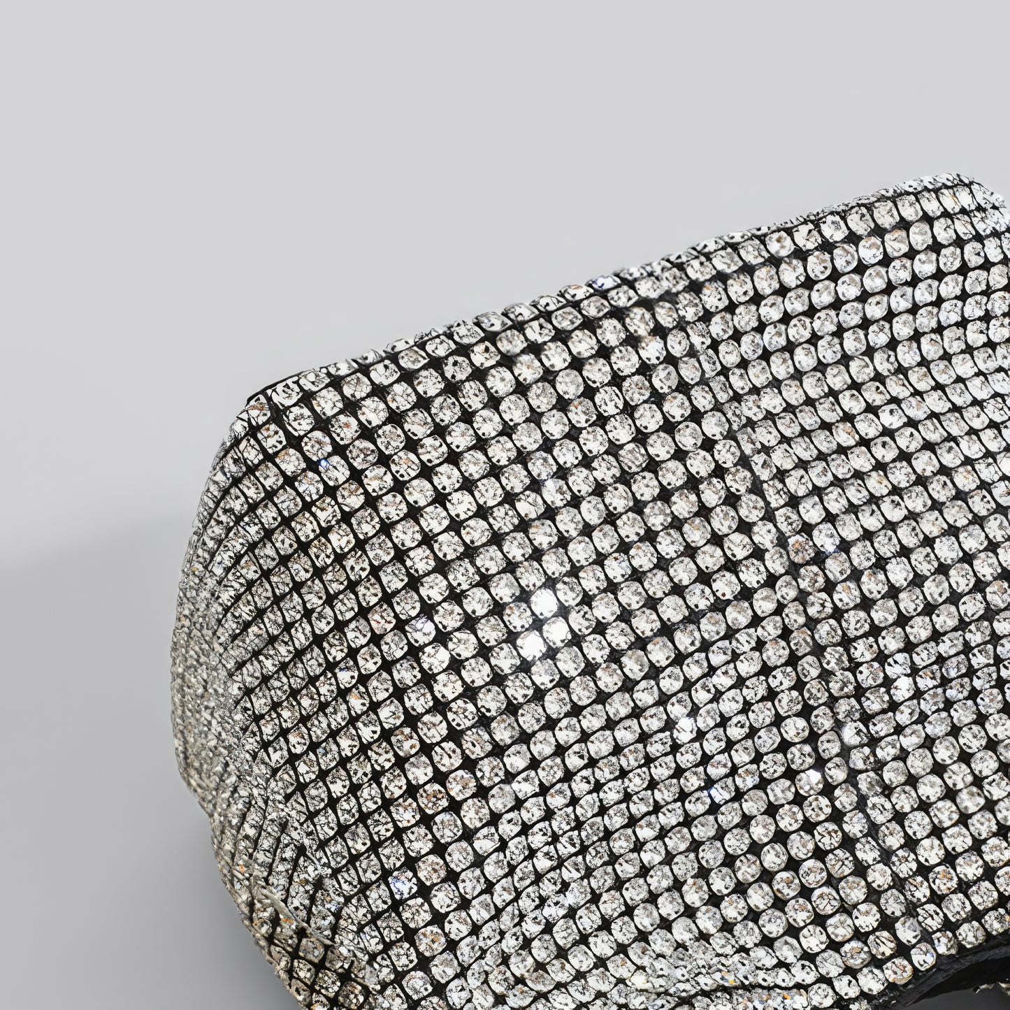 Crystal Mesh Chain Handle Mini Bag