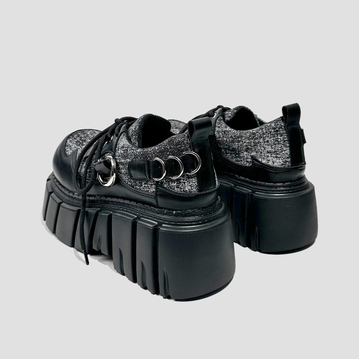 Chunky Dual-Tone Platform Sneakers