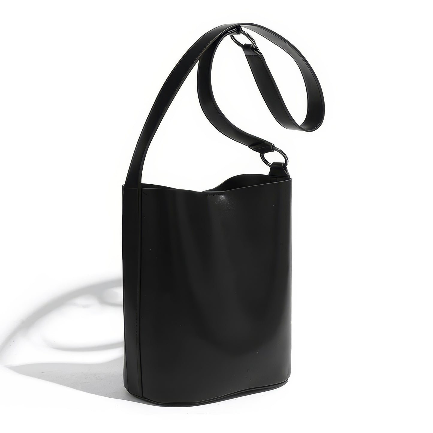 Minimal Smooth Bucket Shoulder Bag