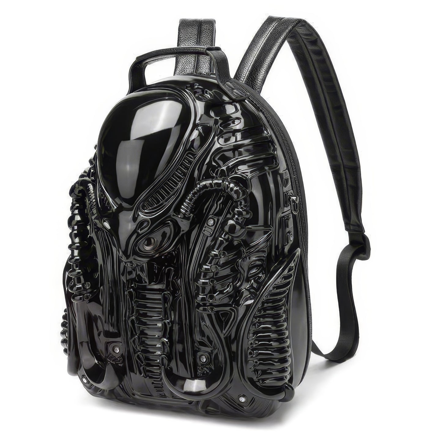 Glossy Alien Molded Hard Shell Backpack
