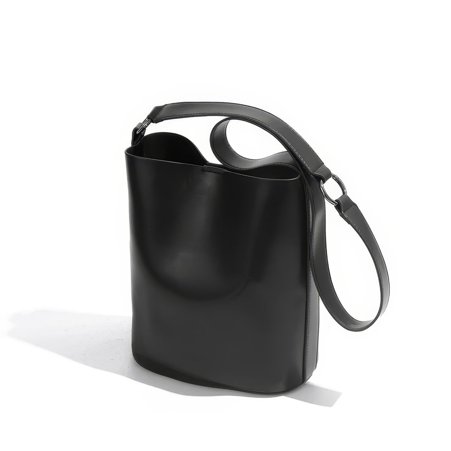 Minimal Smooth Bucket Shoulder Bag