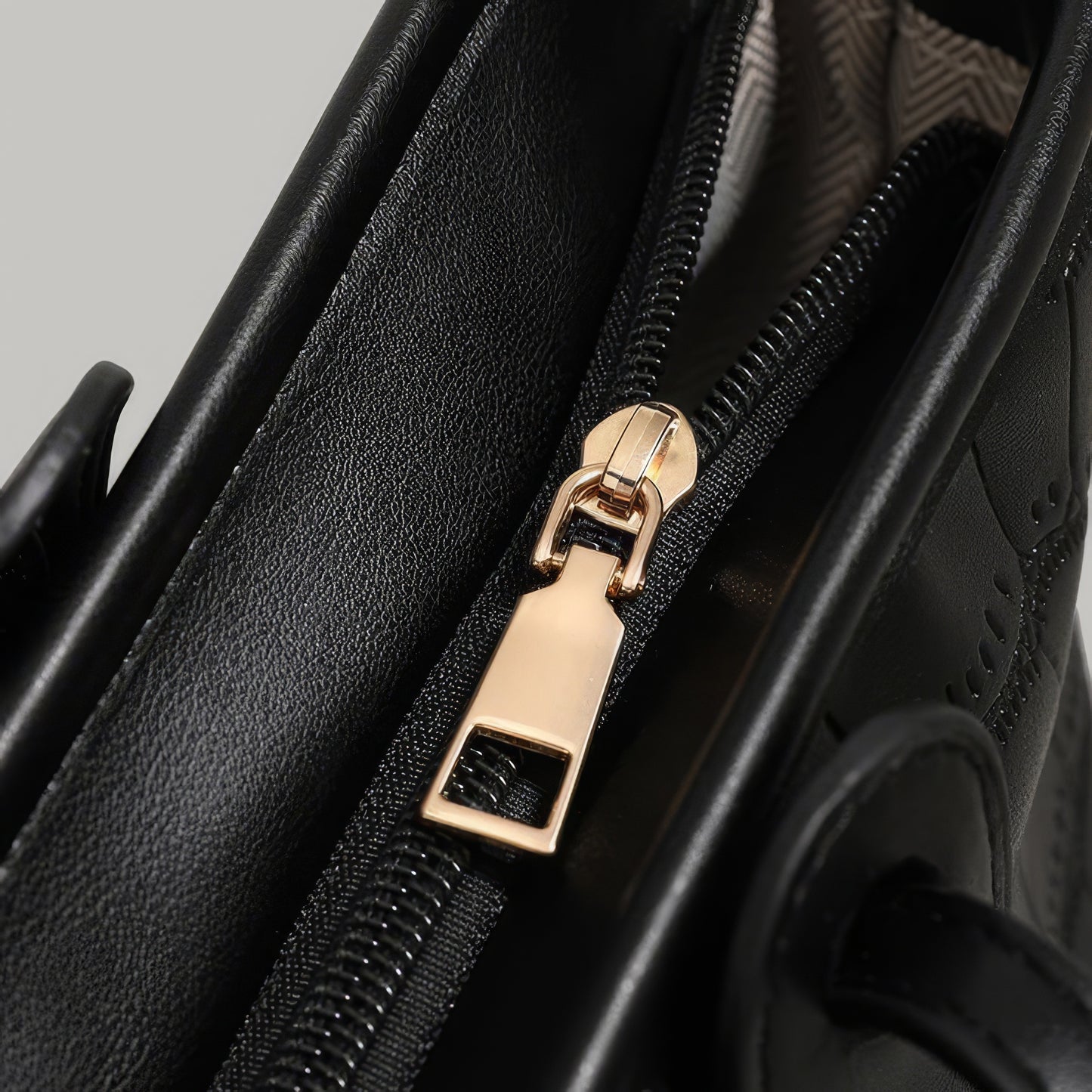 Croc-Embossed Faux Leather Structured Tote