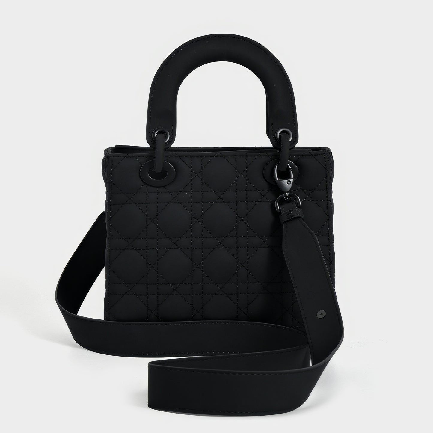 Matte Quilted Charm Mini Tote