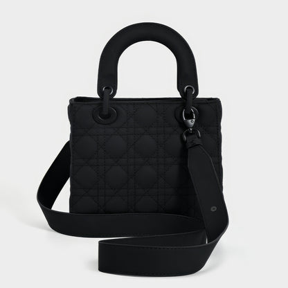 Matte Quilted Charm Mini Tote