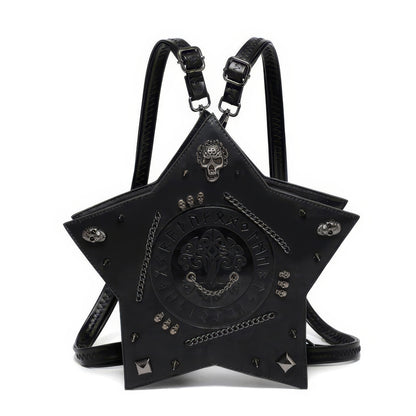 Studded Star-Shaped Embossed Backpack