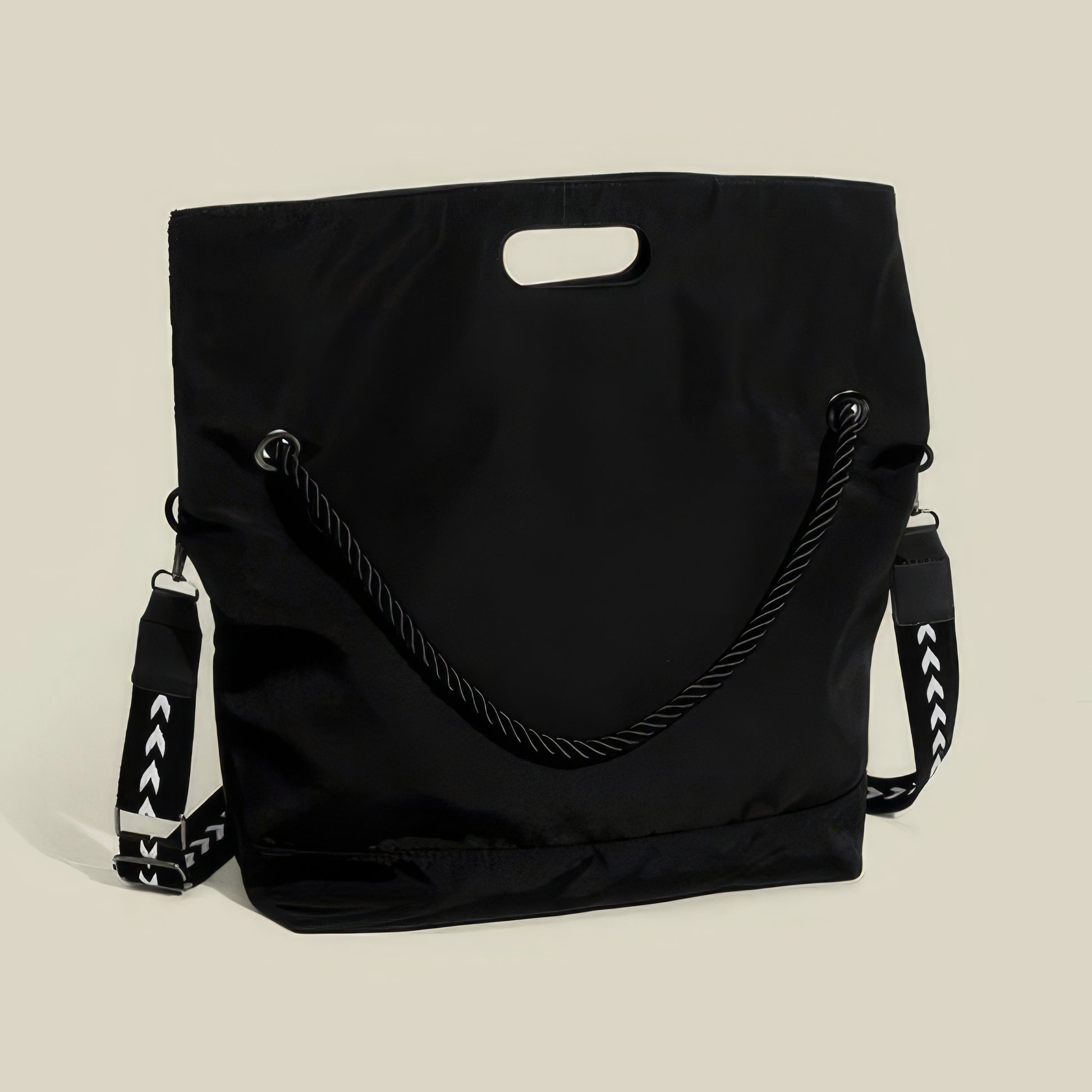 Foldable Rope Handle Canvas Tote Bag