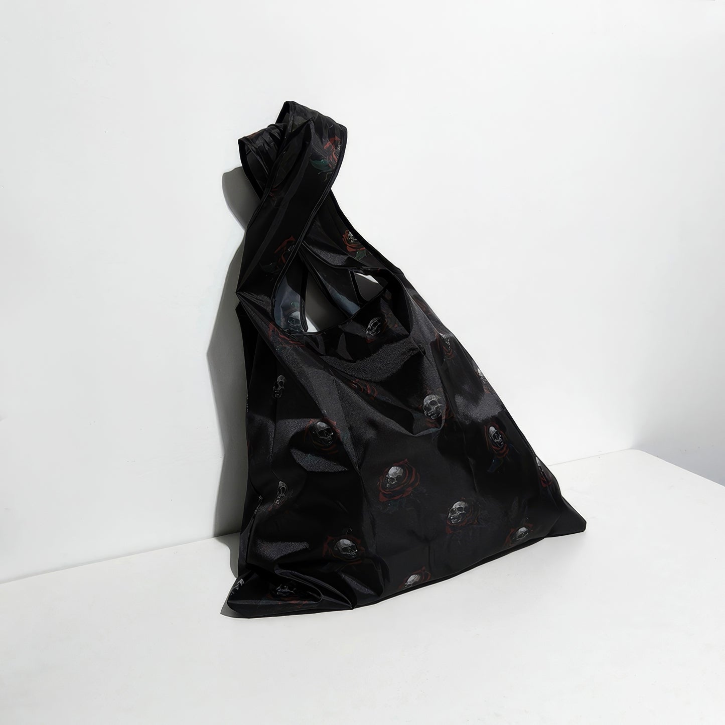 Skull Rose Foldable Eco Tote Bag