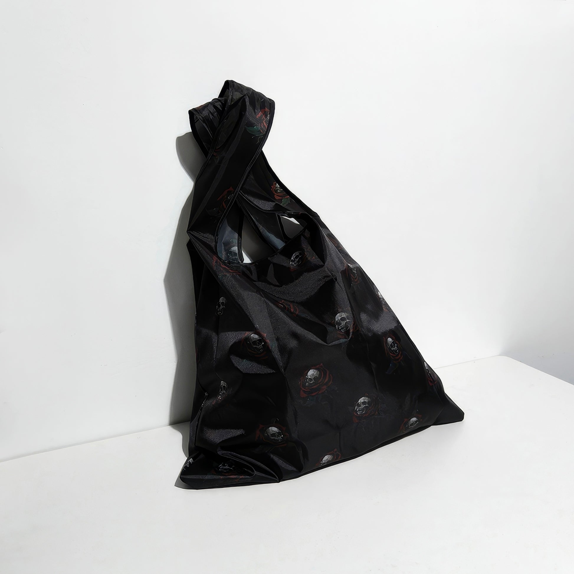 Skull Rose Foldable Eco Tote Bag