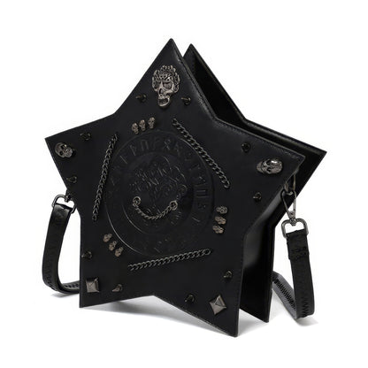 Studded Star-Shaped Embossed Backpack