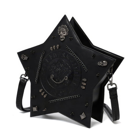 Studded Star-Shaped Embossed Backpack