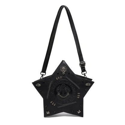 Studded Star-Shaped Embossed Backpack