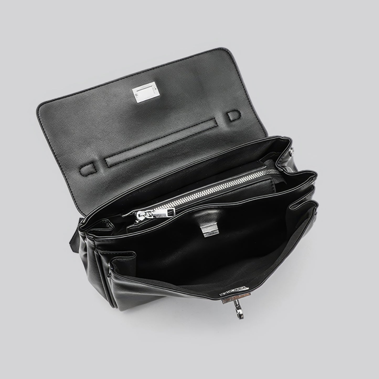Structured Matte Flap Shoulder Bag