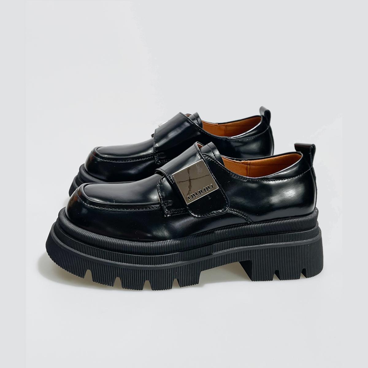 Black Patent Chunky Loafers