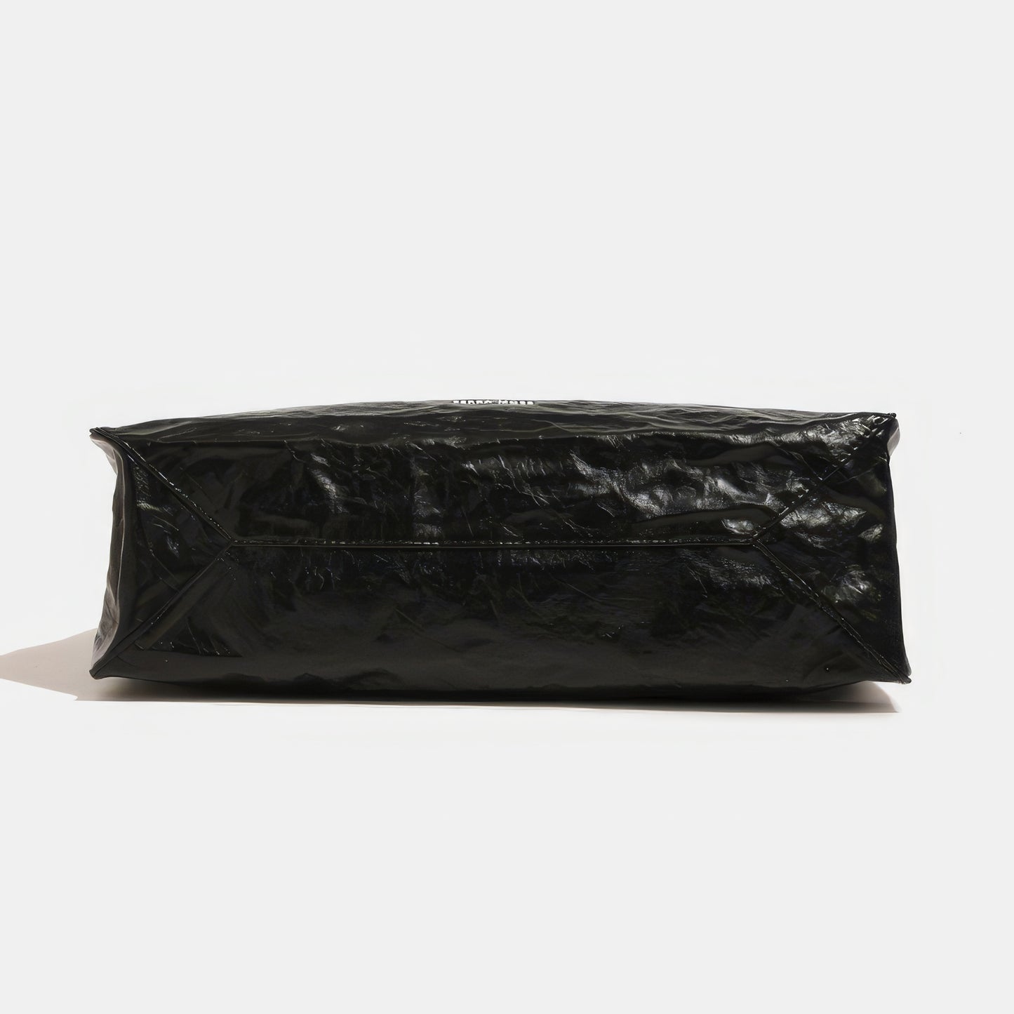 Glossy Crinkle Texture Shopper Bag