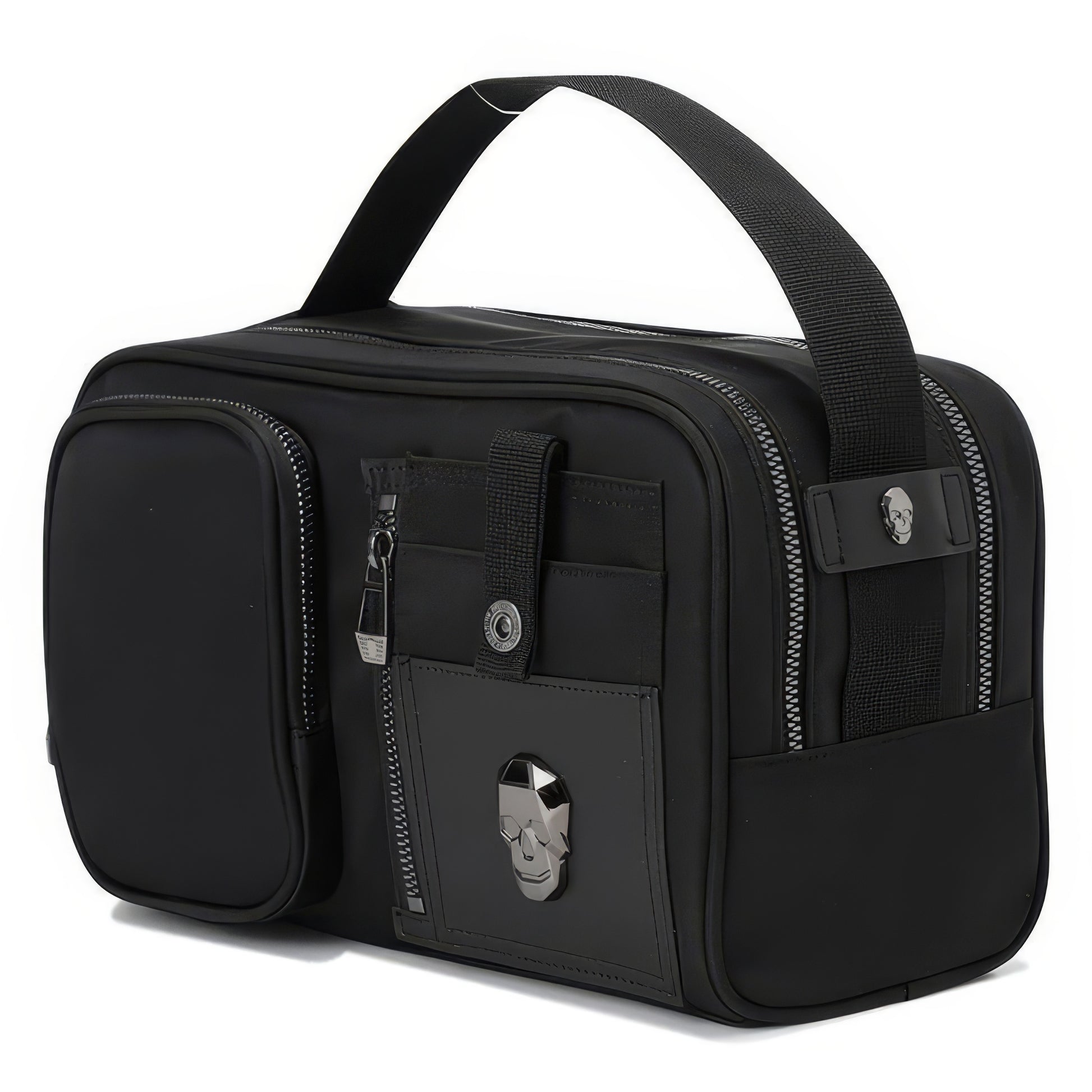 Multi-Compartment Skull Detail Utility Bag