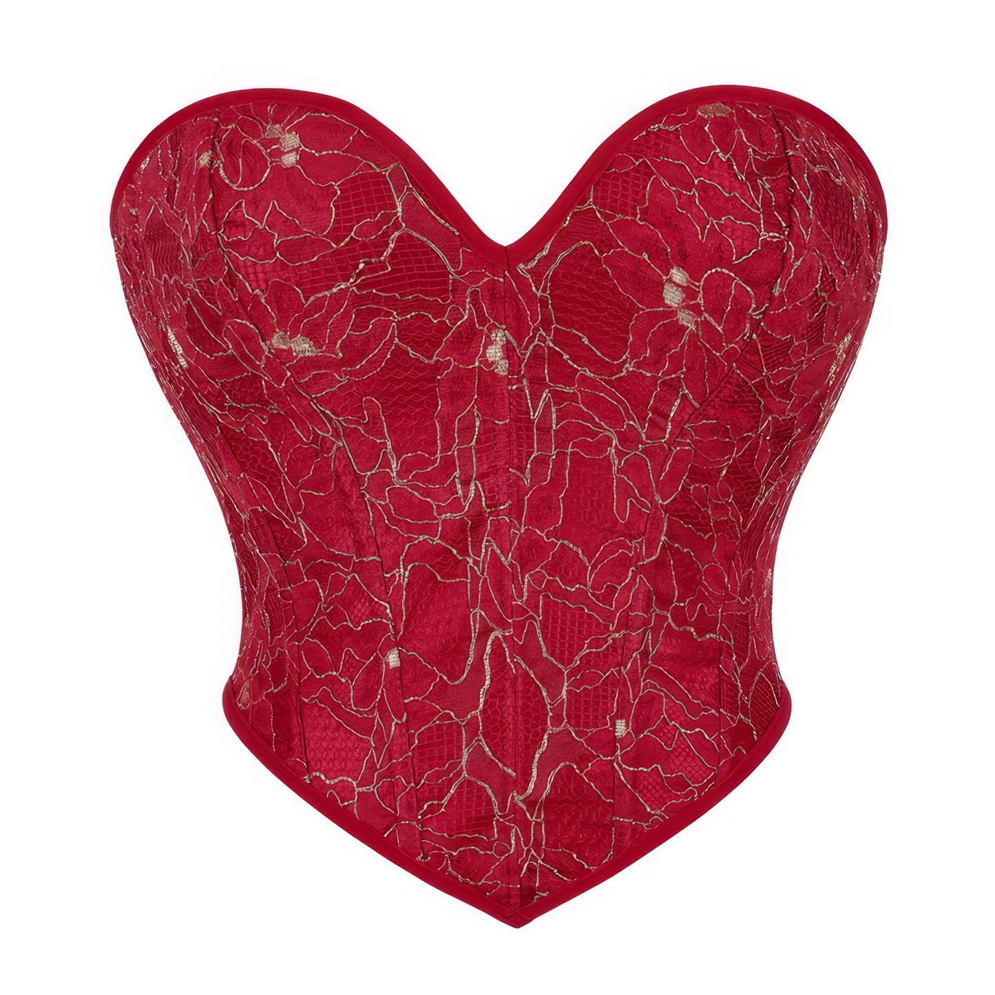 Floral Lace Jacquard Bustier Corset Top