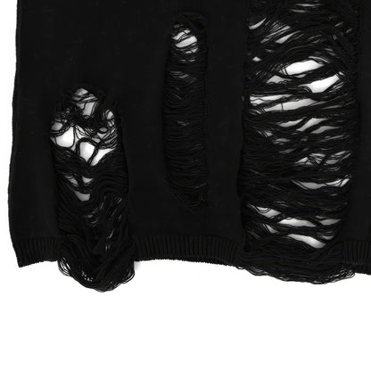 Distressed Knit Long Skirt