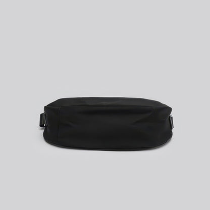 Minimal Canvas Crescent Shoulder Bag