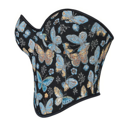 Tapestry Butterfly Sweetheart Corset Top