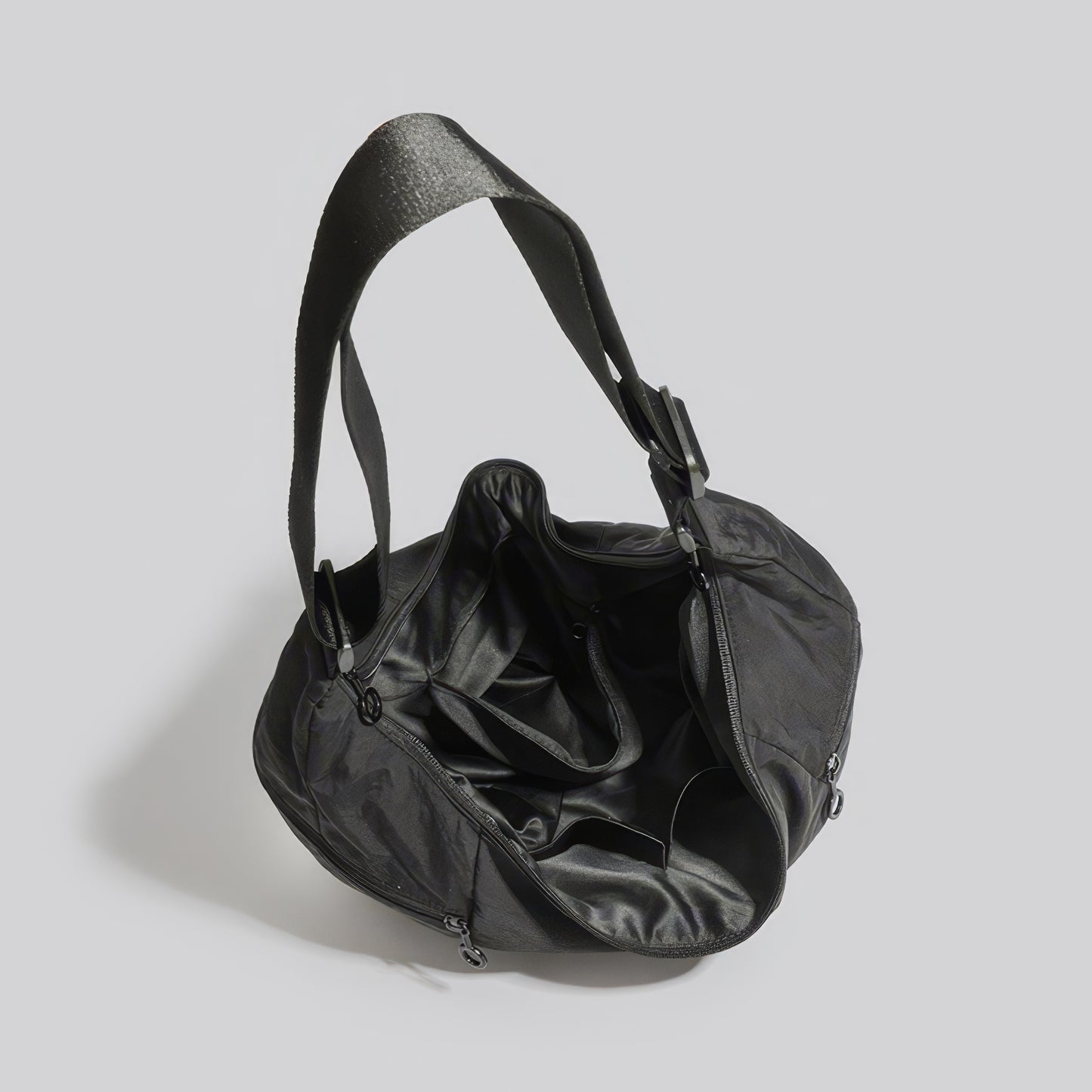 Utility Zip Crescent Shoulder Bag
