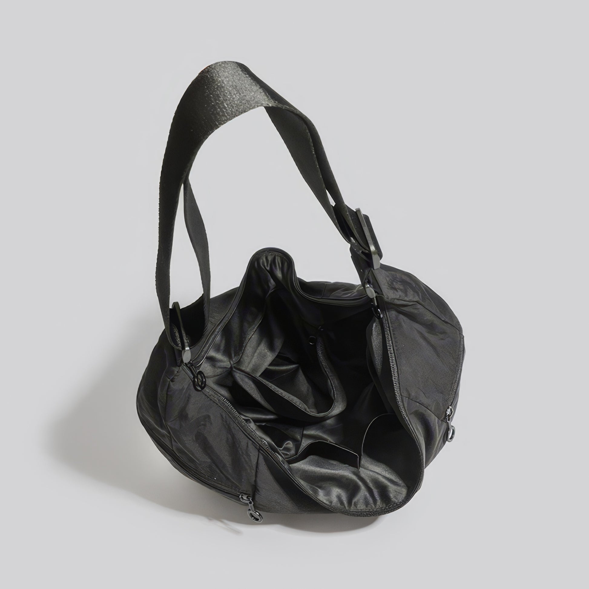 Utility Zip Crescent Shoulder Bag