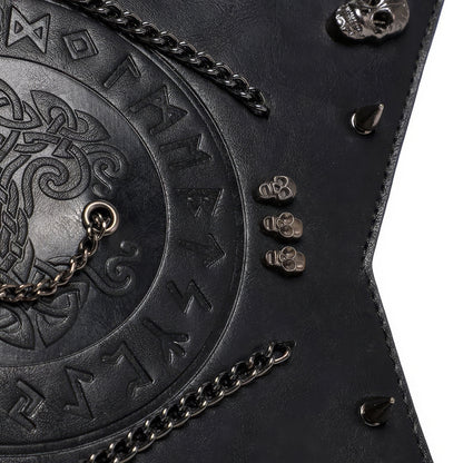Studded Star-Shaped Embossed Backpack