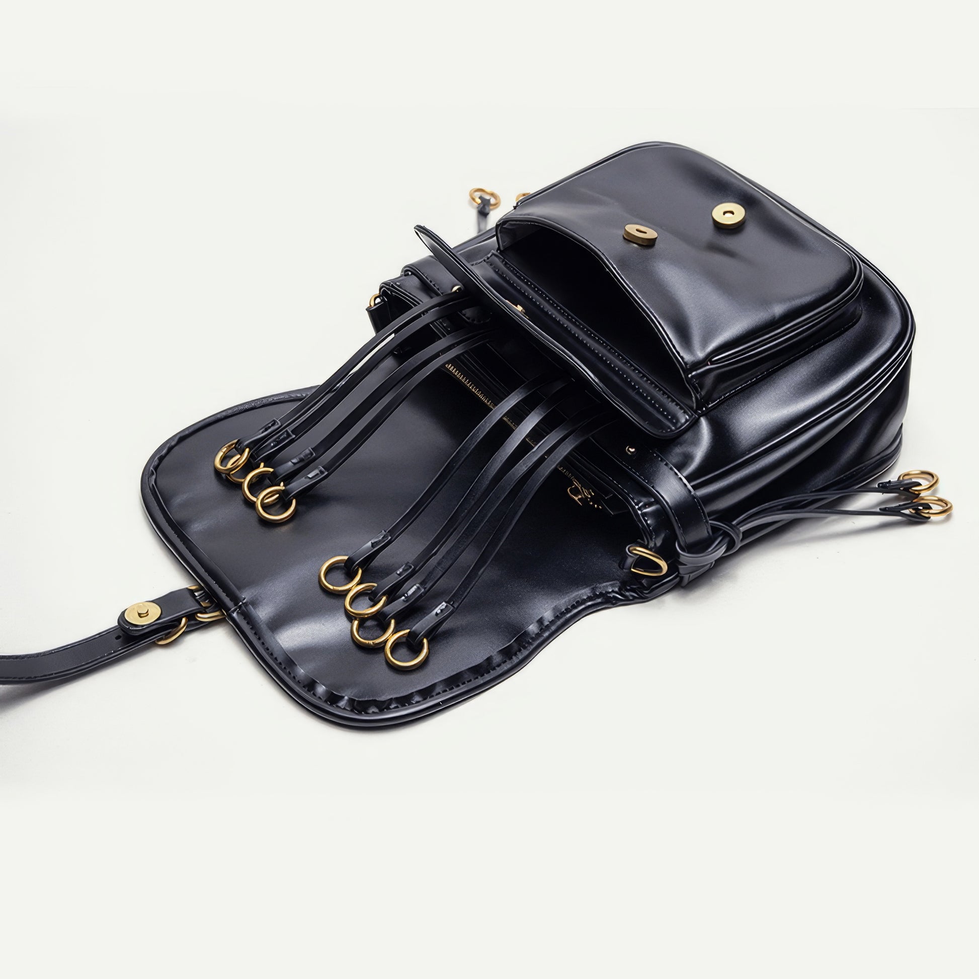 Ring Strap Buckle Detail Shoulder Bag