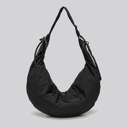 Drawstring Strap Soft Crescent Shoulder Bag