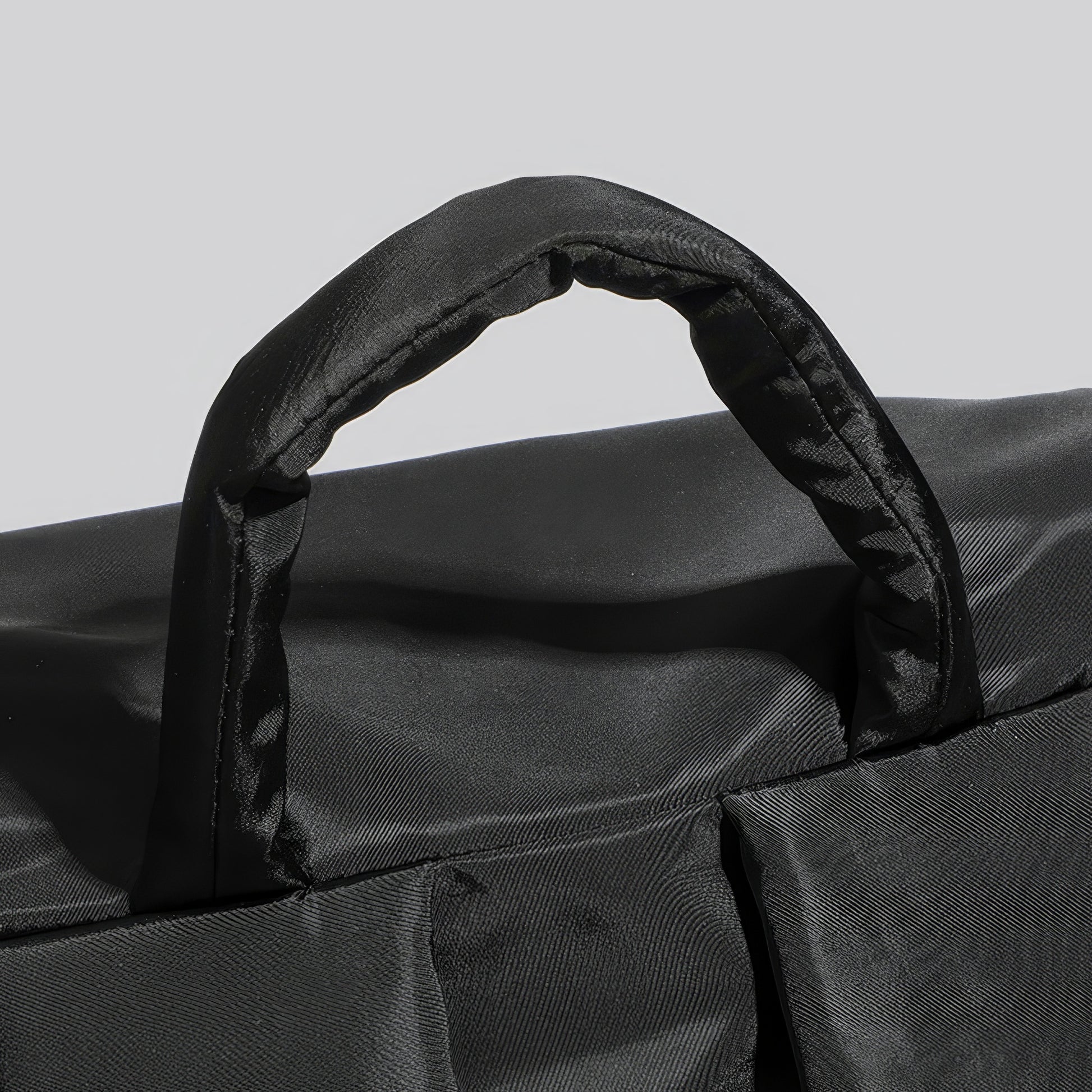 Matte Nylon Drawstring Flap Backpack