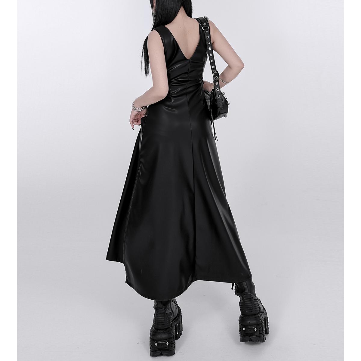 Satin Square Neck Sleeveless Maxi Dress
