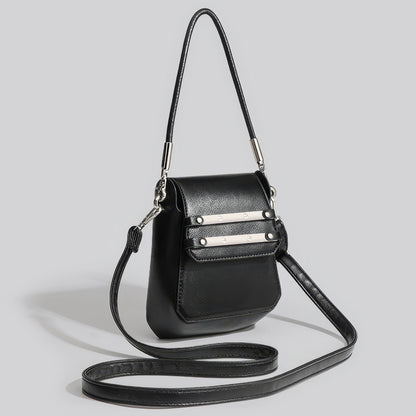 Structured Metal Bar Accent Mini Bag