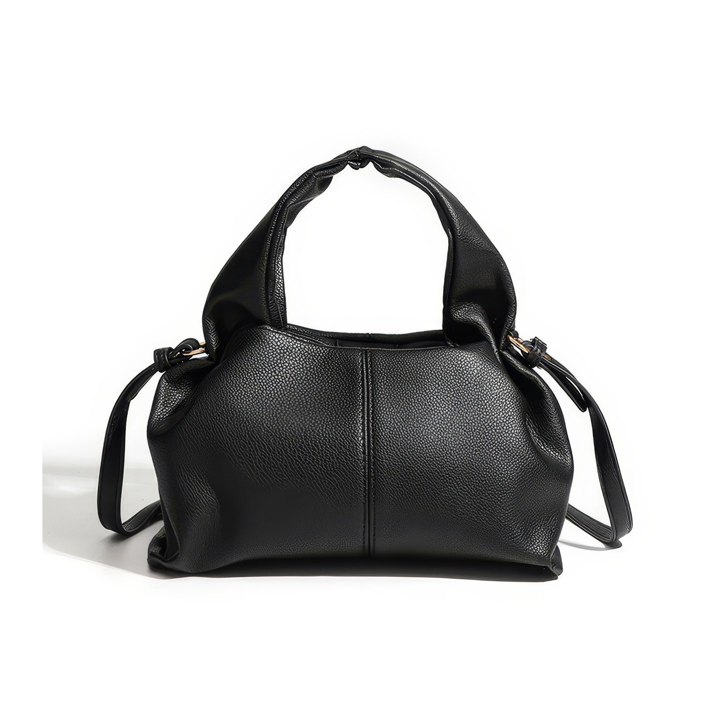 Soft Ruched Faux Leather Mini Bag