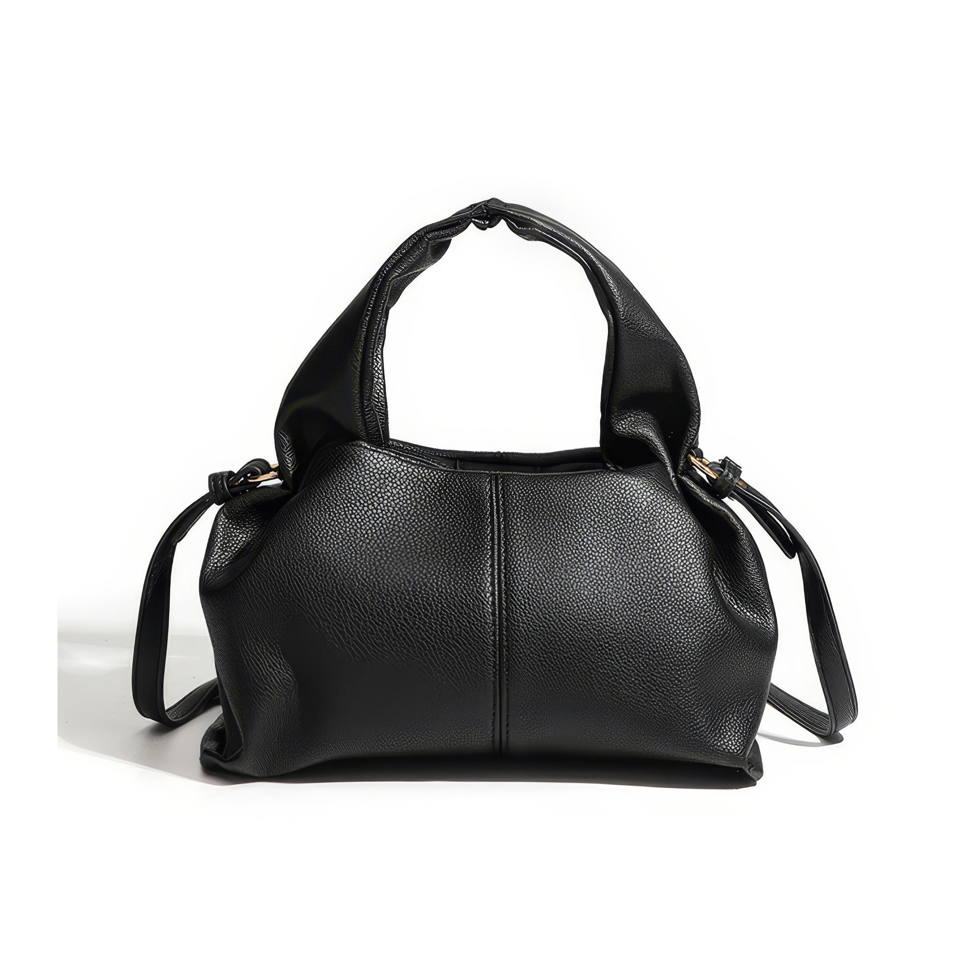 Soft Ruched Faux Leather Mini Bag