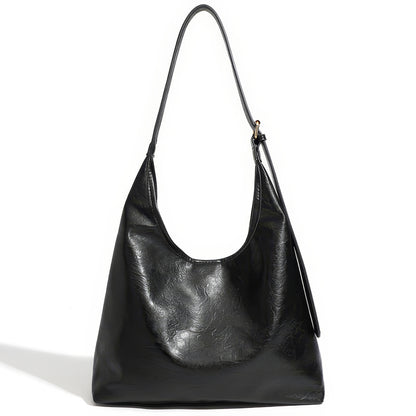 Two-Piece Faux Leather Hobo Bag Set