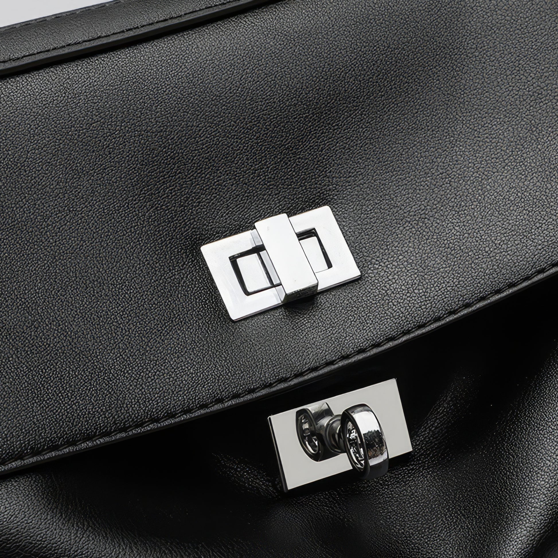 Structured Matte Flap Shoulder Bag