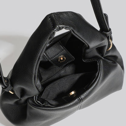 Soft Ruched Faux Leather Mini Bag