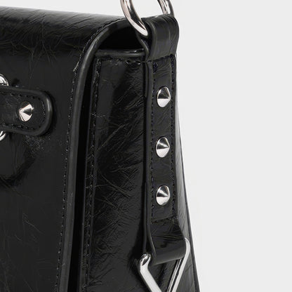 Ring Hardware Chain Handle Shoulder Bag