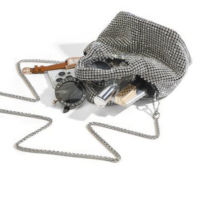 Crystal Mesh Chain Handle Mini Bag
