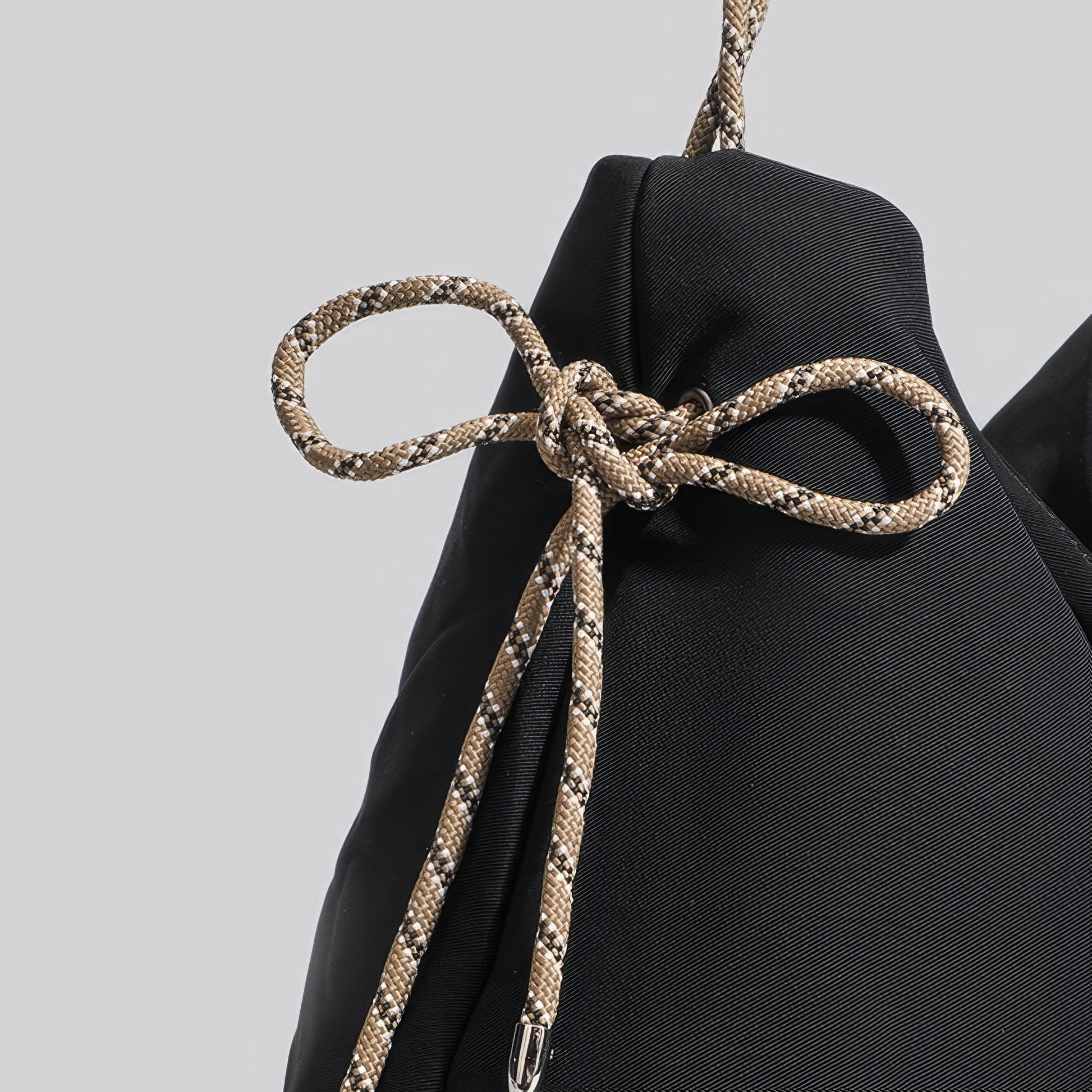 Rope Accent Soft Slouch Shoulder Bag